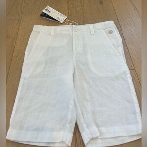 Petit Bateau BOYS' LINEN BERMUDA SHORTS Size 5 - Brand New With Tags